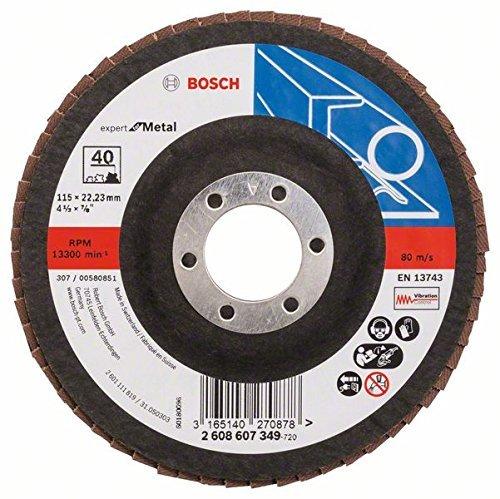 Bosch Blue Metal Ø 115 mm Korn 40, gerade, Glasgewebe (2 608 607 349)
