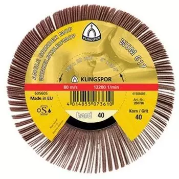 Klingspor Winkelschleifmop WSM 617 125 x 20 mm (Korn 40-120)