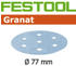 Festool Schleifscheiben Granat STF D77mm 6-Loch P1000, 50Stk.