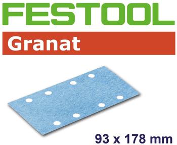 Festool Schleifstreifen Granat STF 93 x 178mm 8-Loch P180, 100Stk.