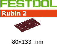 FESTOOL StickFix Schleifstreifen Rubin 2 80 x 133 mm zu Duplex LS 130 EQ-Plus - 50 ST