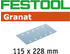 Festool Schleifstreifen Granat STF 115 x 228mm P240, 100Stk.