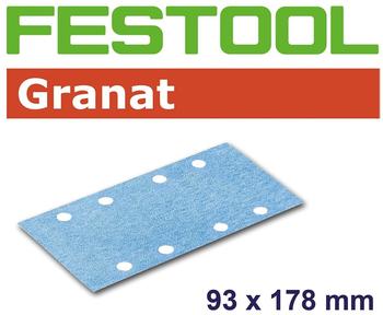 Festool Schleifstreifen Granat STF 93 x 178mm 8-Loch P120, 100Stk.