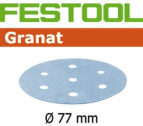 Festool Schleifscheiben Granat STF D77mm 6-Loch P400, 50Stk.