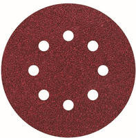 2070100 Exzenterschleifpapier mit Klett gelocht K&ouml;rnung 80 O 125 mm