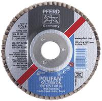 PFERD F&auml;cherschleifscheibe Zirkonkorund 125x22mm gerade K60