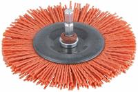 Schleifb&uuml;rste &Oslash; 100 Mm Nylon Schaft &Oslash; 6 Mm Bohrmaschinenaufs&auml;tze - Wolfcraft