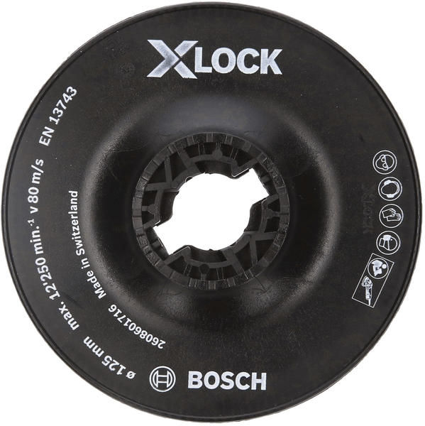 Bosch X-Lock Stützteller 125 mm (2608601716)