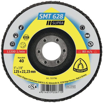 Klingspor SMT 628, 115 x 22,23 mm, K 40 (322790)