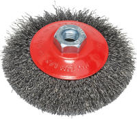Bosch Accessories Kegelb&uuml;rste Clean for Metal, gewellt, 115 mm, 0,3 mm, 12500 U/min,
