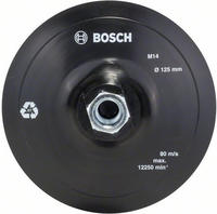 Bosch Zubeh&ouml;r Gummischleifplatte, 125 mm, f&uuml;r Winkelschleifer,