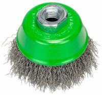 Bosch Accessories Topfb&uuml;rste, Edelstahl, gewellter Draht, 75 mm, 0,3 mm, 12500