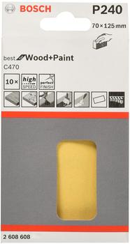 Bosch C470 Best for Wood and Paint - K240 70 x 125 - 10er Pack (2608608Y27)