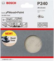 Schleifblatt M480 Net Best For Wood And Paint 115 Mm 240 5 Stk - Bosch