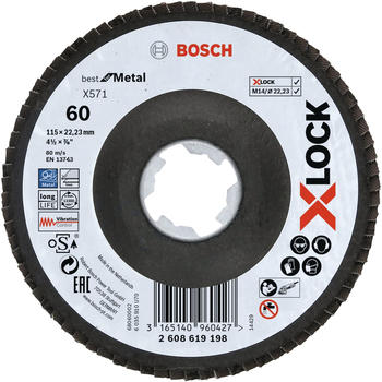 Bosch X571 Best for Metal K60 115mm gewinkelt (2608619198) (10 Stk.)