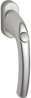 HOPPE Fenstergriff TOKYO mit Druckknopf - silber eloxiert , 7 x 35 mm , Vierkant 7x35