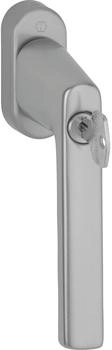 Hoppe Fenstergriff Hamburg 0700LS/U26 100NM Aluminium stahlfarben abschließbar (11950584)