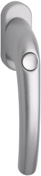 Hoppe Fenstergriff Tokyo mit Sperrknopf Aluminium F9 Stahl-Effekt (1757136)