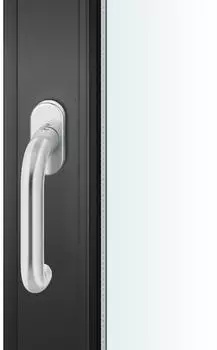 FSB Fenstergriff 1146 oval Edelstahl matt, Vierkant 7, 24-38mm (0 34 1146 09039 6204)