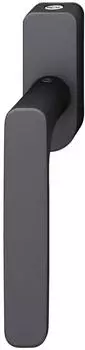 FSB Fenstergriff 34 1289 abschließbar, ovale Rosette, Aluminium schwarz matt (34 1289)