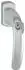 Hoppe Fenstergriff NY 0810S/U10 Aluminium F9016 verkehrsweiß 32mm abschließbar (3286382)