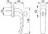 Hoppe Fenstergriff NY 0810S/U10 Aluminium F9016 verkehrsweiß 32mm abschließbar (3286382)