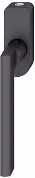 FSB Fenstergriff 34 1035 abschließbar, ovale Rosette, Aluminium schwarz matt (34 1035)