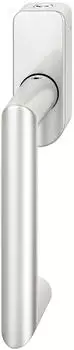FSB Fenstergriff 34 1016 abschließbar, ovale Rosette, Aluminium silber eloxiert (34 1016)