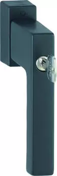 Hoppe Toulon Fenstergriff abschlie&szlig;bar Secustik 32-42mm schwarz matt (11506246)