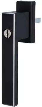 MS Beschl&auml;ge Fenstergriff Rasterolive 45&deg; Aluminium Schwarz abschlie&szlig;bar (161F9005DLX3545SD)