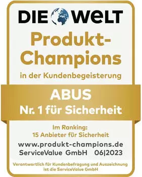 ABUS HomeTec Pro FSA3550B Funk-Fensterantrieb mit Alarmfunktion, braun (84111)