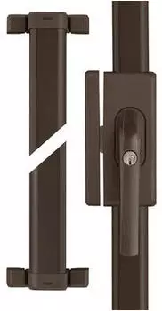 ABUS FOS650 B Stangenschloss 3-Punkt-Verriegelung, braun (73007)