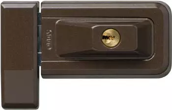 ABUS 3030 Schwenkbare Fenster-Zusatzsicherung, 2 Vierkant-Riegel, braun (78244)