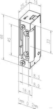 Assa Abloy Radiust&uuml;r&ouml;ffner 118E DIN links 10-24V AC/DC verzinkt (118E---32435A74)