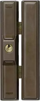 ABUS FTS88 Fensterzusatzschloss 2 Stahlriegel braun (35231)