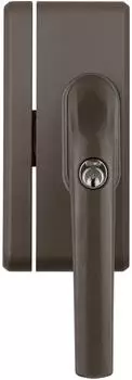 ABUS FO400N Fenster-Zusatzschloss mit verstellbarem Stahlriegel, braun (FO400N)