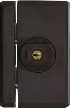ABUS FTS96A Fenster-Zusatzsicherung mit Alarm, braun (78547)