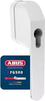 ABUS Fenstergriff FG500 wei&szlig;, Vierkant 30-48mm, f&uuml;r Profil-Halbzylinder (10091651-01)