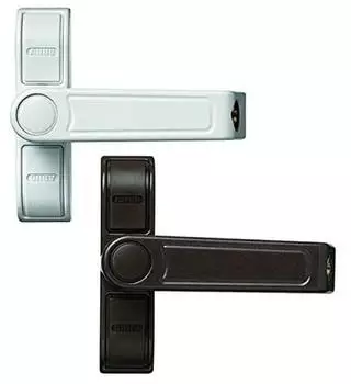 ABUS Fensterschloss 2410 B Schwenkriegel gleichschlie&szlig;end braun (89618)