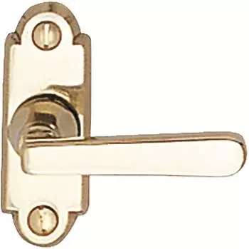 Marchesi Alt-Wien Fenstergriff Vierkant 7x35, Fensterolive 60mm, Messing poliert (4314.210.002.0 VK 7X35)