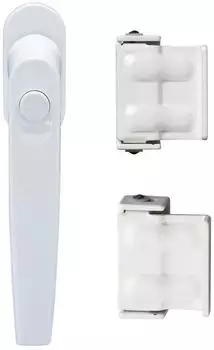 ABUS Fenstersicherheit-Set FG50 & SW1, verschlie&szlig;barer Fenstergriff, wei&szlig;, 3-tlg.