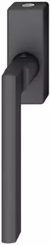 FSB Fenstergriff 34 1035 abschließbar, eckige Rosette, Aluminium schwarz matt (34 1035)