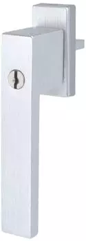 MS Beschl&auml;ge Fenstergriff Rasterolive abschlie&szlig;bar, silber eloxiert (161F13545BD)