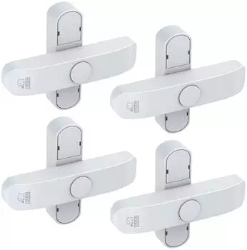 Basi FS 500 Fenstersicherung doppelflügelig, weiß, 4er-Set (1100-0060)
