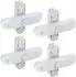 Basi FS 500 Fenstersicherung doppelflügelig, weiß, 4er-Set (1100-0060)