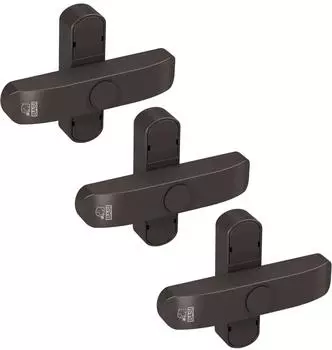 Basi FS 500 Fensterzusatzsicherung doppelfl&uuml;gelig, braun, 3er-Set (1100-0061)