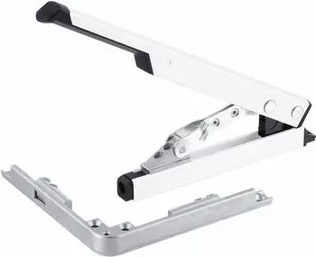 GEZE OL90N Handhebel mit Eckumlenkung, Aluminium, wei&szlig; (RAL 9016) (030 615)