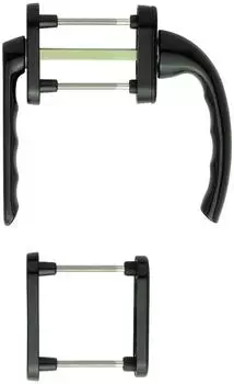 Hoppe Fenstert&uuml;r-Garnitur 099KH/66N/U26/0710, 7-teilig, 63-68mm (8127425)