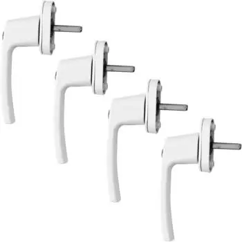 HAC24 Fenstergriff abschlie&szlig;bar, wei&szlig;, Metall, 4er-Set (169347608)