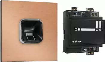 ekey sLine Fingerprintset schwarz, f&uuml;r Gira 106, bronze (204713)